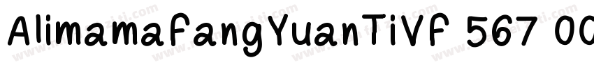 AlimamaFangYuanTiVF 567 000wght  3字体转换